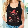 Cute Cottagcore Cat Mushroom Hat Kawaii Vintage Aesthetic Women Tank Top Gifts for Her