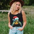 Cute Sea Turtle Christmas Santa Hat Xmas Pajama Women Tank Top Gifts for Her