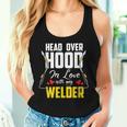 Cute Welders Wife Meme Quote Welder Girlfriend & Wife Women Tank Top Gifts for Her