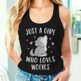Cute Wolf For Girls Just A Girl Who Loves Wolves Women Tank Top Gifts for Her