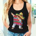 Dabbing Mexican Poncho Cinco De Mayo Dab Sombrero Women Tank Top Gifts for Her