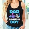 Dad Of The Birthday Boy Llama Dad And Mom Family Party Women Tank Top Gifts for Her