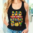 Dad And Mom Birthday Boy Building Brick Family Matching Women Tank Top Gifts for Her