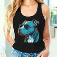 Dad Mom Cool Dog Sunglasses Pitbull Women Tank Top Gifts for Her