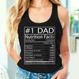 Dad Nutrition Facts Happy Father's Day Matching Proud Dad Women Tank Top Gifts for Her