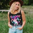 Daddy Of The Birthday Princess Girl Dabbing Unicorn Daddy Women Tank Top Gifts for Her