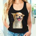 Damen Chihuahua- Für Hunde Mama Papa Liebe Haustier Welpe ChiuauahaMit-Ausschnitt Tank Top Frauen Geschenke für Sie