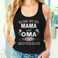 Damen Ich Habe Zwei Titel Mama & Oma Muttertag Oma Geschenk Spruch Mit-Ausschnitt Tank Top Frauen Geschenke für Sie