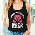 Damen Lustiger Muttertag Für Damen Don't Mess With Mama Bear Mit-Ausschnitt Tank Top Frauen Geschenke für Sie