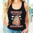 Damen Offizielles Beste Mama Schlaf Tiger Muttertag Mutter Mit-Ausschnitt Tank Top Frauen Geschenke für Sie