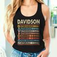 Davidson Family Name First Last Name Davidson Women Tank Top Gifts for Her