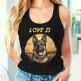 Deutscher Schäferhund Schönes Haustier Mama Papa My The Best Friend Tank Top Frauen Geschenke für Sie