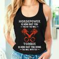 Diesel Mechanics Auto Mechanic Say It With Horse Power Women Tank Top Gifts for Her