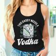 Dieser Papa Braucht Wodka Alkohol Liebhaberodka Wodka Tank Top Frauen Geschenke für Sie