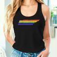 Distressed State Of Tennessee Lgbt Rainbow Gay Pride Women Tank Top Gifts for Her