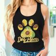 Dog Mom Paw Sunflower Pattern Women Tank Top Gifts for Her