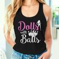 Dolls With Balls Bowling Girls Trip Team Bowler Women Tank Top Gifts for Her