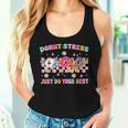Donut Stress Just Do Your Best Testing Day Teacher Women Tank Top Gifts for Her