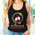 Drinking Wine And Watching My Total Solar Eclipse Glasses Women Tank Top Gifts for Her