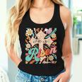Easter Retro Groovy He Is Risen Jesus Easter Women Tank Top Gifts for Her