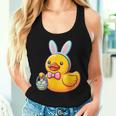 Easter Rubber Duck Bunny Ears Eggs Basket Women Tank Top Gifts for Her