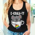 Ekoalaty Rainbow Tea Gay Pride Equality Lgbt Animal Women Tank Top Gifts for Her