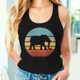 Elephant Retro Vintage 60S 70S Sunset Mammal Zoo Animal Men Women Tank Top Gifts for Her