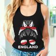 England Flag English Girl Hairbun Football Soccer Women Women Tank Top Gifts for Her