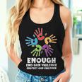Enough End Gun Violence Protect Orange Mom Dad Parents Women Tank Top Gifts for Her
