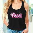 Feral Girl Summer Rap Trap Pink Retro Womens Women Tank Top Gifts for Her