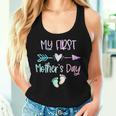 My First Mother's Day For New Mom Mother Pregnancy Tie Dye Women Tank Top Gifts for Her