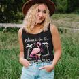 Flamingo Cruise Blame It On The Drink Package Drinking Booze Women Tank Top Gifts for Her