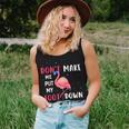 Flamingo Don't Make Me Put My Foot Down Pink Flamingo Women Tank Top Gifts for Her