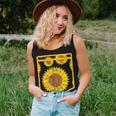 Florist Floral Cute Yellow Flower Pocket Sunflower Women Tank Top Gifts for Her