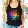 Flower Kindness Peace Equality Rainbow Flag Lgbtq Ally Pride Women Tank Top Gifts for Her