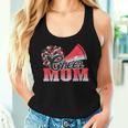 Football Cheer Mom Red Black Pom Leopard Women Tank Top Gifts for Her