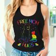 Free Mom Hugs Lgbt Pride Mama Cat Rainbow Cute Women Tank Top Gifts for Her
