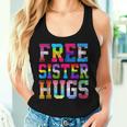 Free Sister Hugs Pride Month Rainbow Transgender Flag Lgbtq Women Tank Top Gifts for Her