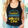 Accountant Joke Behind Successful Company Boring Cpa Women Tank Top Gifts for Her
