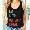 Butterfly Watching Eat Sleep Butterfly Watching Women Tank Top Gifts for Her