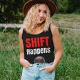 Car Guy Shift Happens Manual Transmission Vintage Women Tank Top Gifts for Her