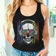 Edm Rainbow Skull Dj Rave Edm Party Women Tank Top Gifts for Her