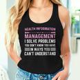 Health Information Management Woman Or Man Women Tank Top Gifts for Her