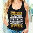 Husband Wife Marriage Is A Relationship For Women Women Tank Top Gifts for Her