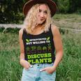 Introverted But Willing To Discuss Plants Plant Women Tank Top Gifts for Her