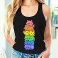 Lgbt Cat Stack Rainbow Gay Pride Anime For Cat Lover Women Tank Top Gifts for Her