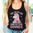 Llama Saying Tina You Fat Lard Alpaca Women Tank Top Gifts for Her