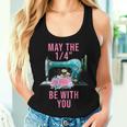 May The 14 Be With You Flower Sewing Machine Quilting Women Tank Top Gifts for Her