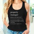 Property Manager Definition Women Women Tank Top Gifts for Her