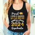 Proud Little Sister Of A Class Of 2024 Graduate Women Tank Top Gifts for Her
